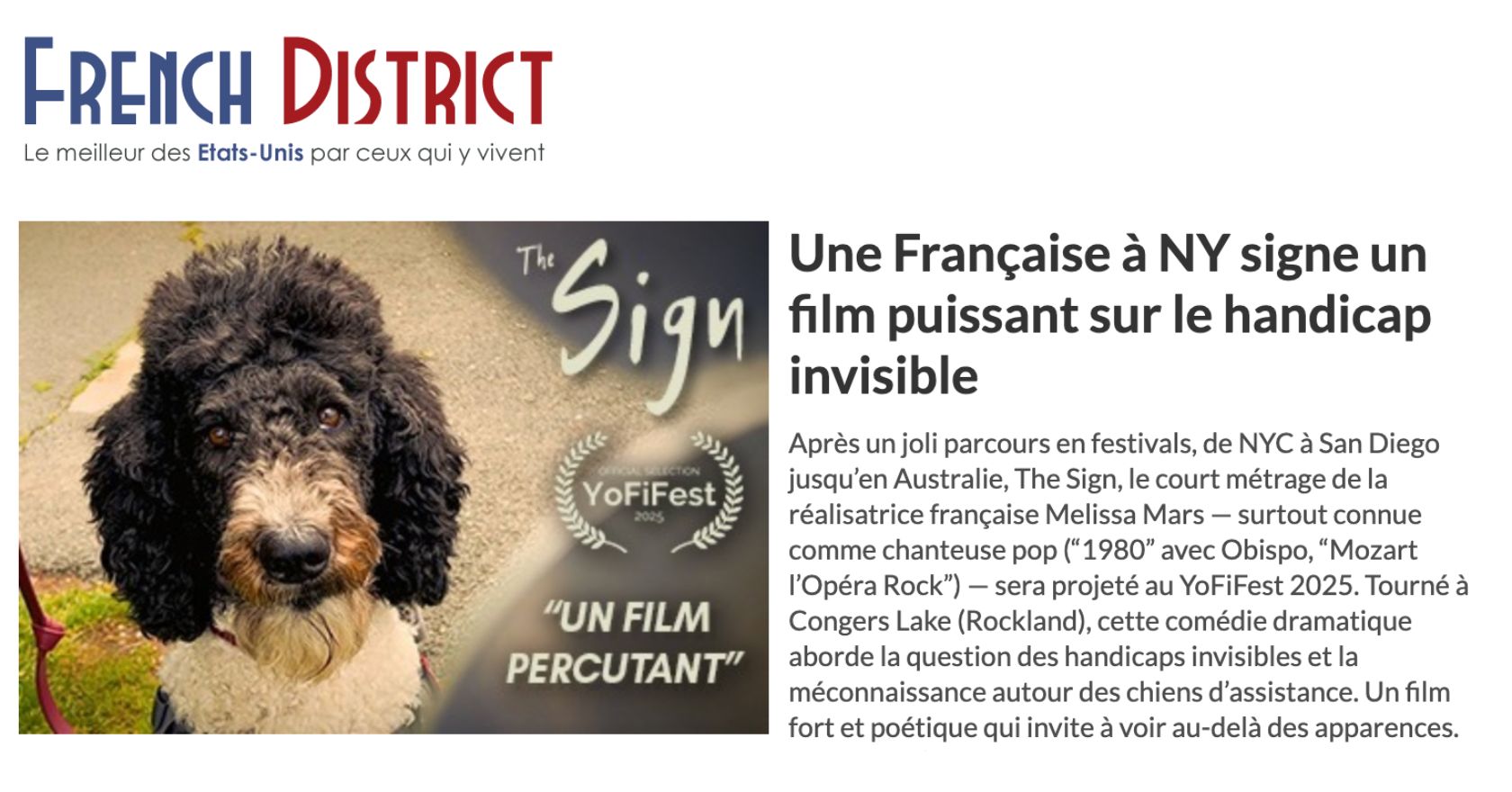 Another Review for The Sign!